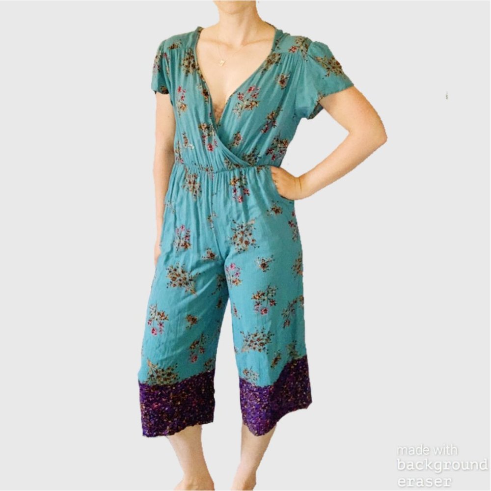 Mi Ami Francesca's Romper Boho Floral Size Medium